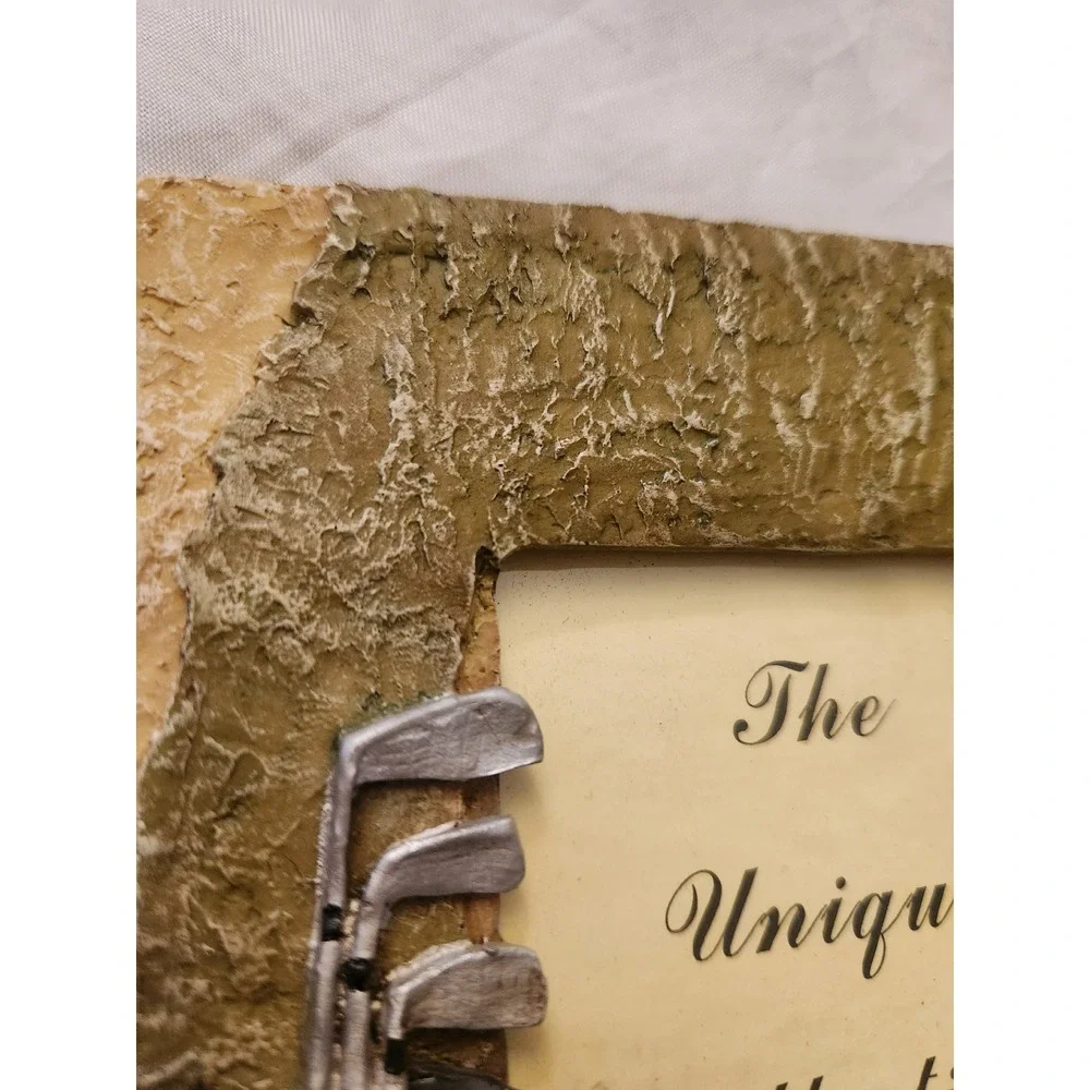 Golfer theme table‎ picture frame holds one 3 1/2 x 5 photo